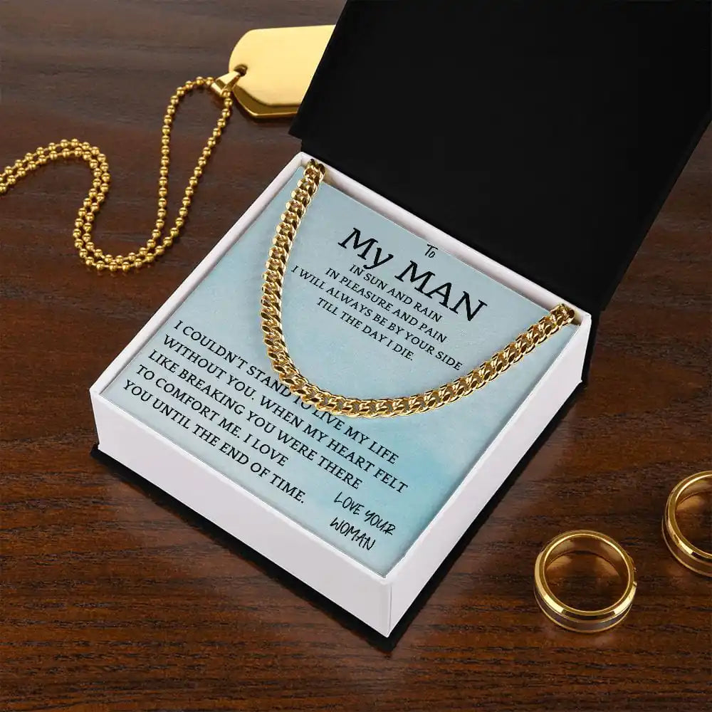 Rain and Sun Cuban Chain Gift For Men Gift for Jewelry | Gifting2Go