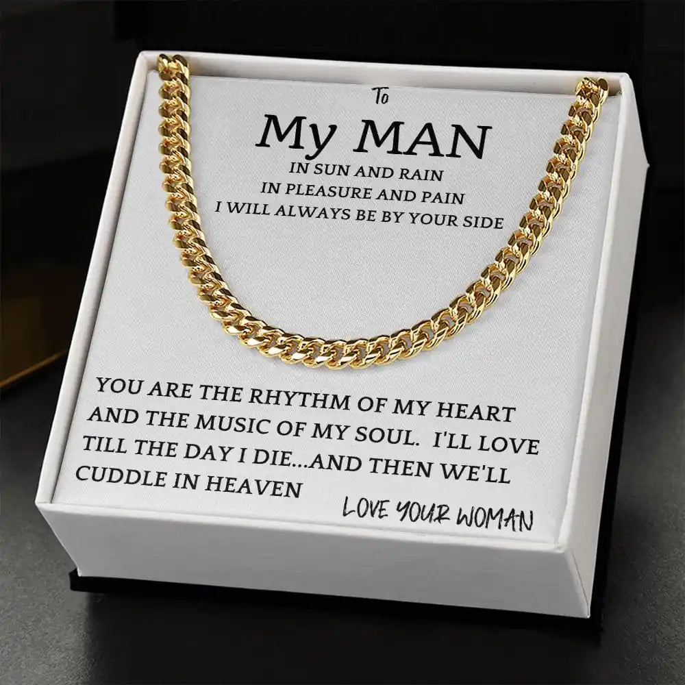 Rhythm Heart Cuban Chain Gift For Men Gift for Jewelry | Gifting2Go