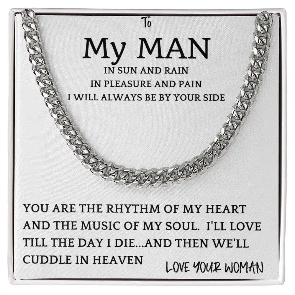 Rhythm Heart Cuban Chain Gift For Men Gift for Jewelry | Gifting2Go