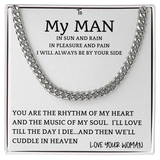Rhythm Heart Cuban Chain Gift For Men Gift for Jewelry | Gifting2Go