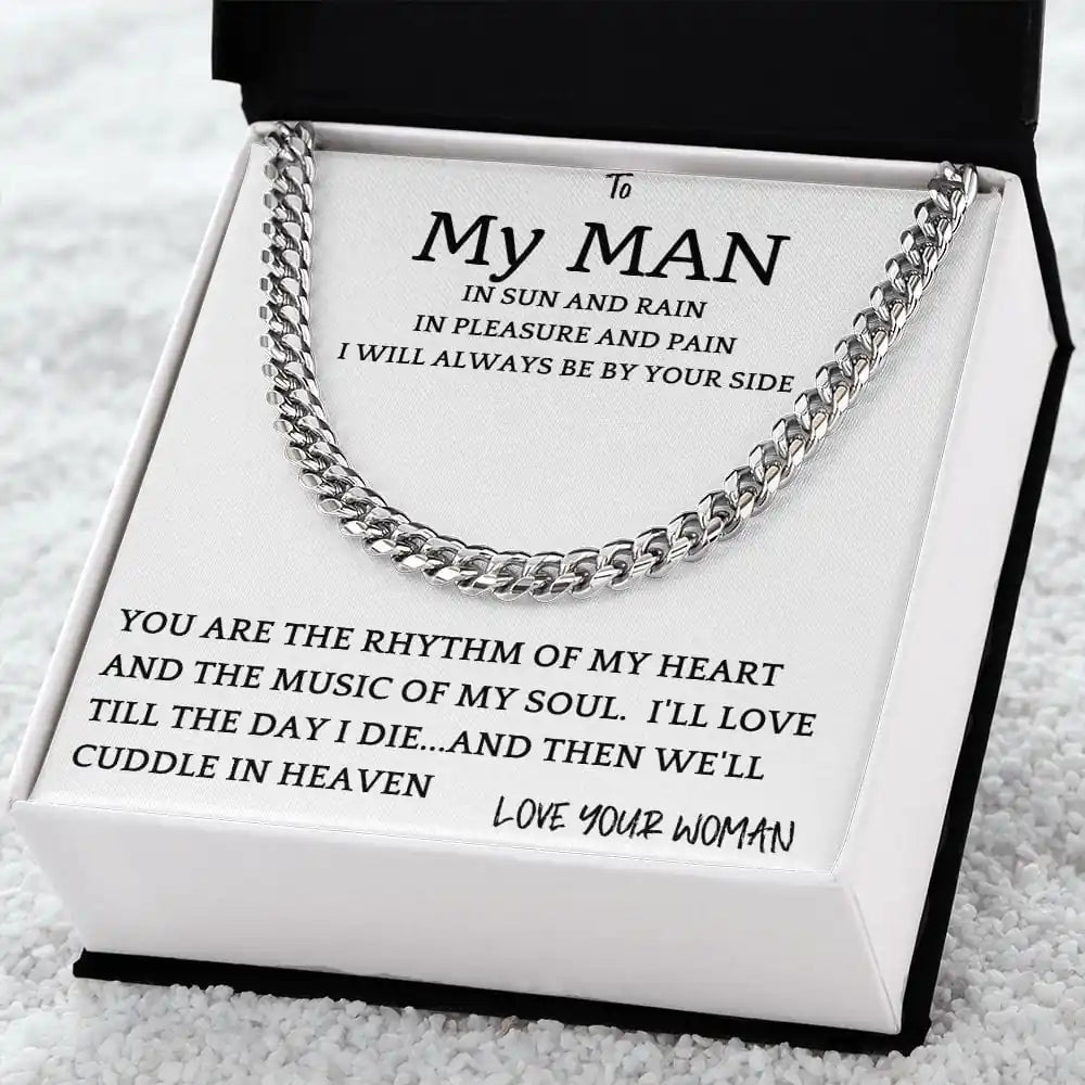 Rhythm Heart Cuban Chain Gift For Men Gift for Jewelry | Gifting2Go