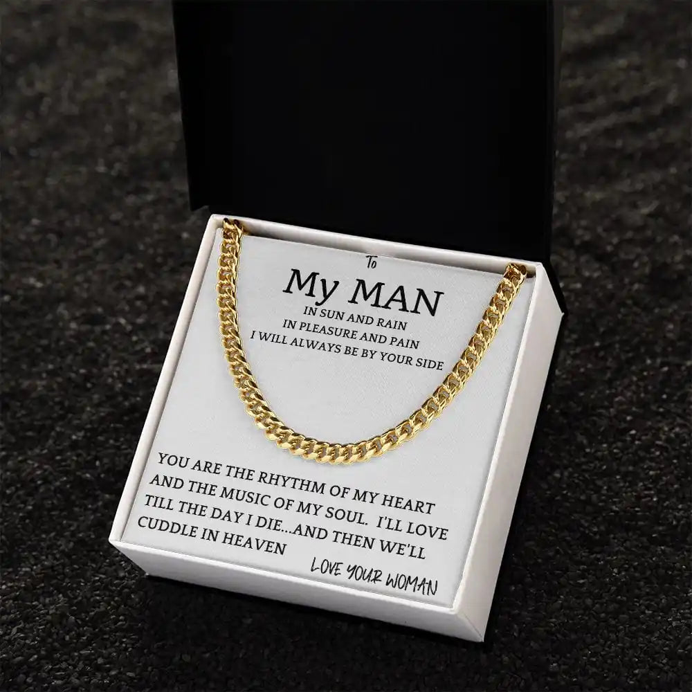 Rhythm Heart Cuban Chain Gift For Men Gift for Jewelry | Gifting2Go
