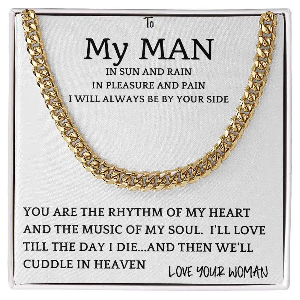 Rhythm Heart Cuban Chain Gift For Men Gift for Jewelry | Gifting2Go