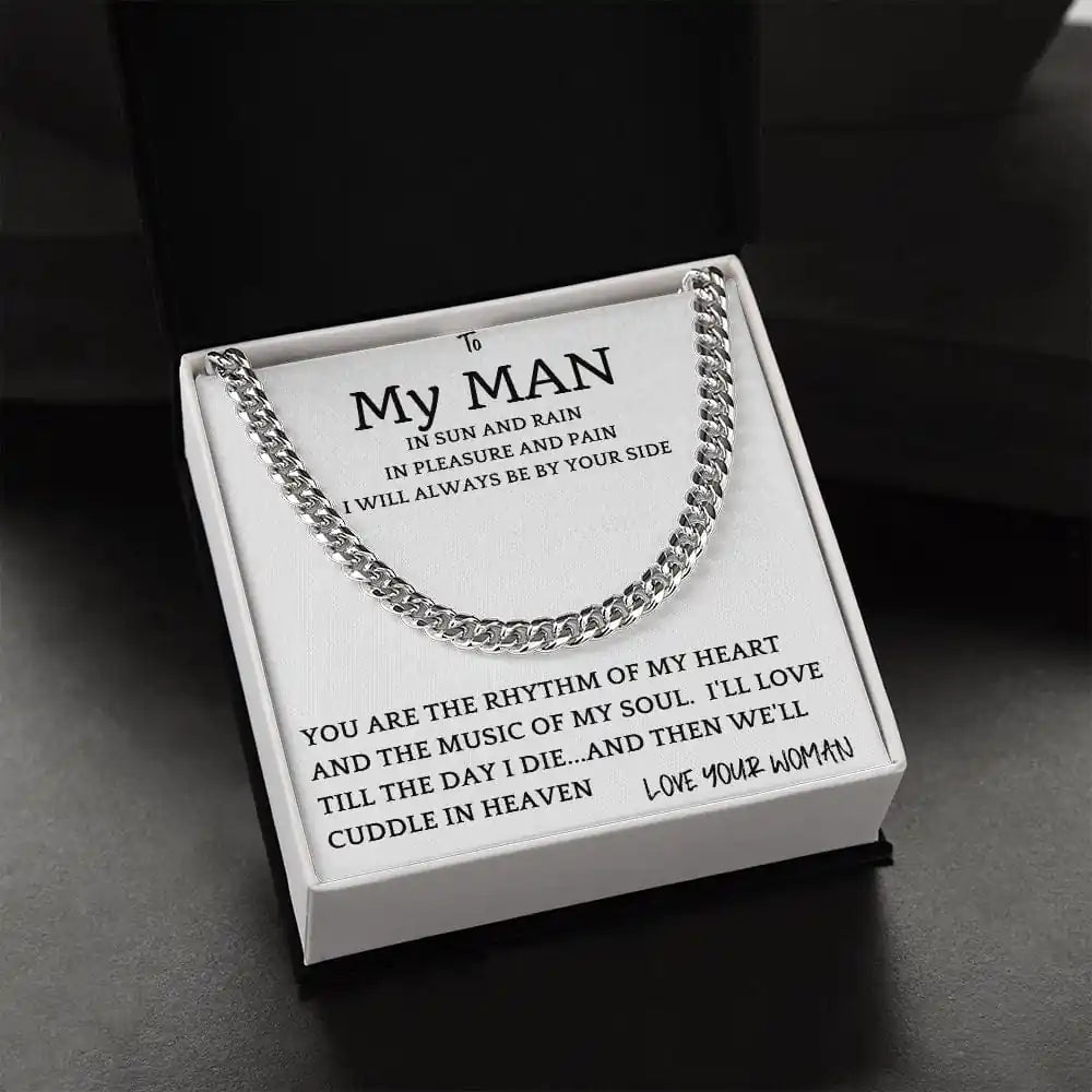 Rhythm Heart Cuban Chain Gift For Men Gift for Jewelry | Gifting2Go
