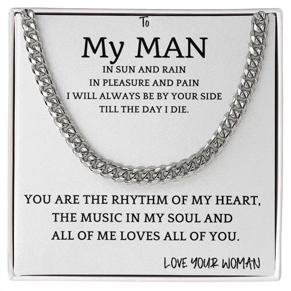 Rhythm of My Soul Cuban Chain Gift for Men Gift for Jewelry | Gifting2Go