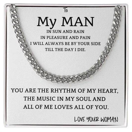 Rhythm of My Soul Cuban Chain Gift for Men Gift for Jewelry | Gifting2Go