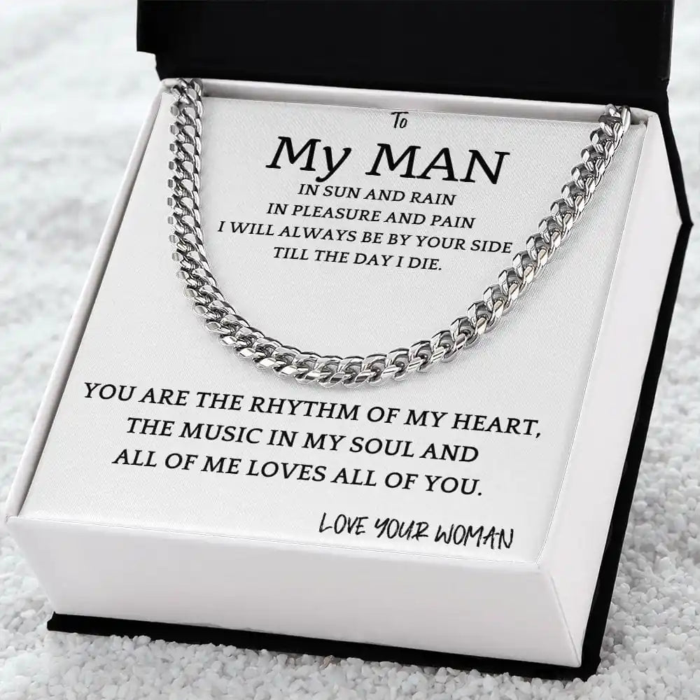 Rhythm of My Soul Cuban Chain Gift for Men Gift for Jewelry | Gifting2Go
