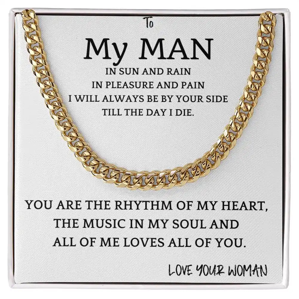 Rhythm of My Soul Cuban Chain Gift for Men Gift for Jewelry | Gifting2Go