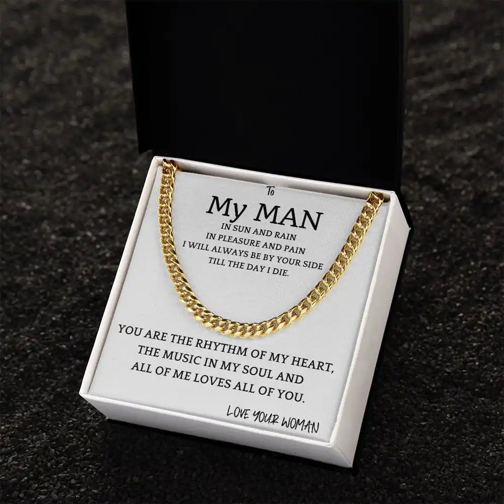 Rhythm of My Soul Cuban Chain Gift for Men Gift for Jewelry | Gifting2Go