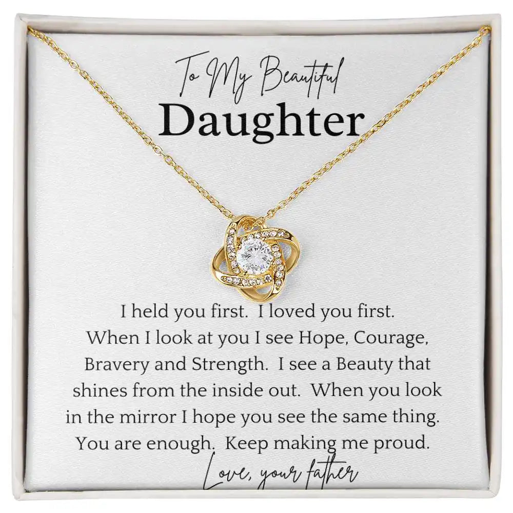 Shining Beauty Daughter Necklace Gift for Jewelry | Gifting2Go
