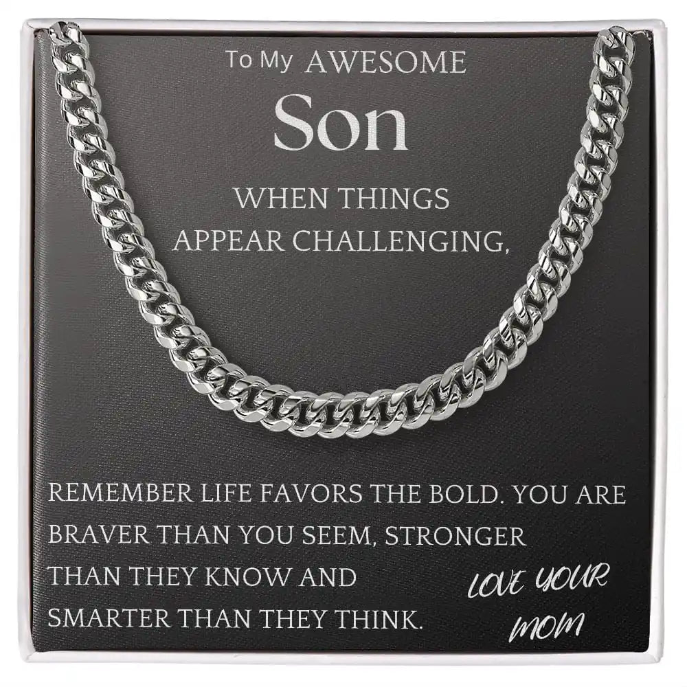 Stronger Than They Know Chain Jewelry Gift For Son Gift for Jewelry | Gifting2Go