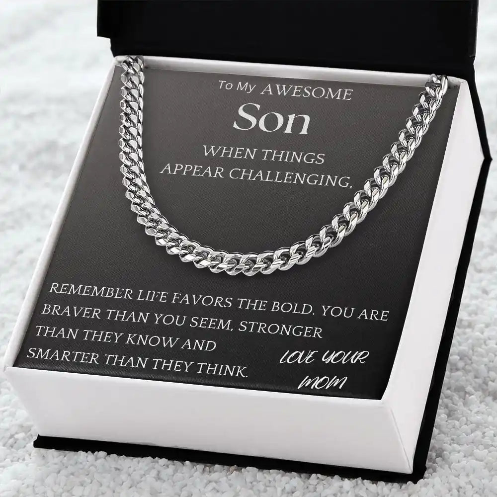 Stronger Than They Know Chain Jewelry Gift For Son Gift for Jewelry | Gifting2Go