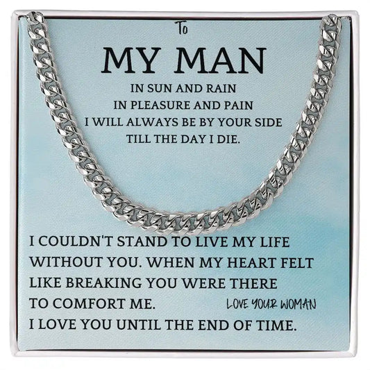 Sun And Rain Cuban Chain Gift For Men Gift for Jewelry | Gifting2Go