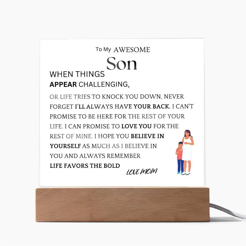 Things Appear Challenging Gift For Son Gift for 708 - Home & Garden > Decor > Decorative Plaques | Gifting2Go