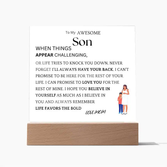 Things Appear Challenging Gift For Son Gift for 708 - Home & Garden > Decor > Decorative Plaques | Gifting2Go
