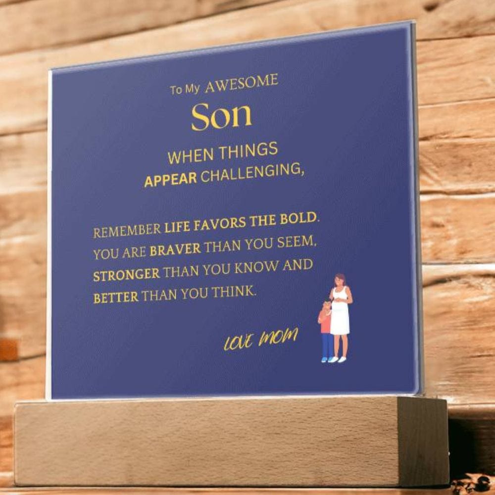 Better Than You Think Gift For Son Acrylic Plaque