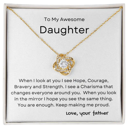 You Are Enough Daughter Necklace Gift for Jewelry | Gifting2Go