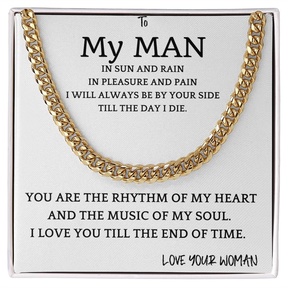 Music of My Heart Cuban Chain Gift For Men