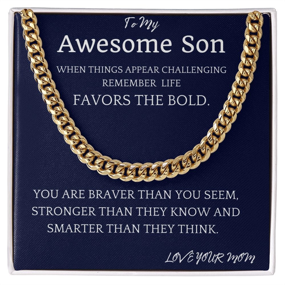 Challenging The Bold Cuban Chain Gift For Son