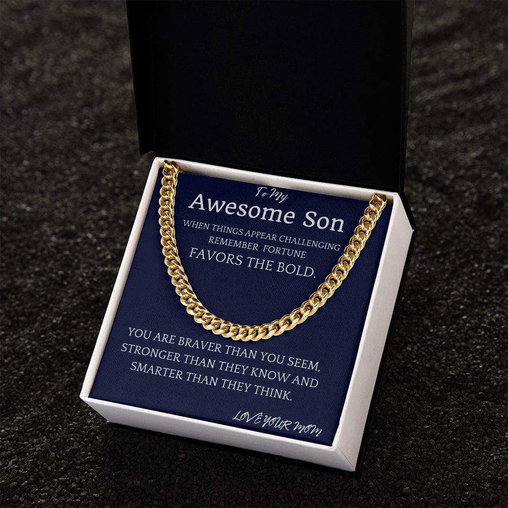 Bold Fortune Cuban Chain Gift For Son