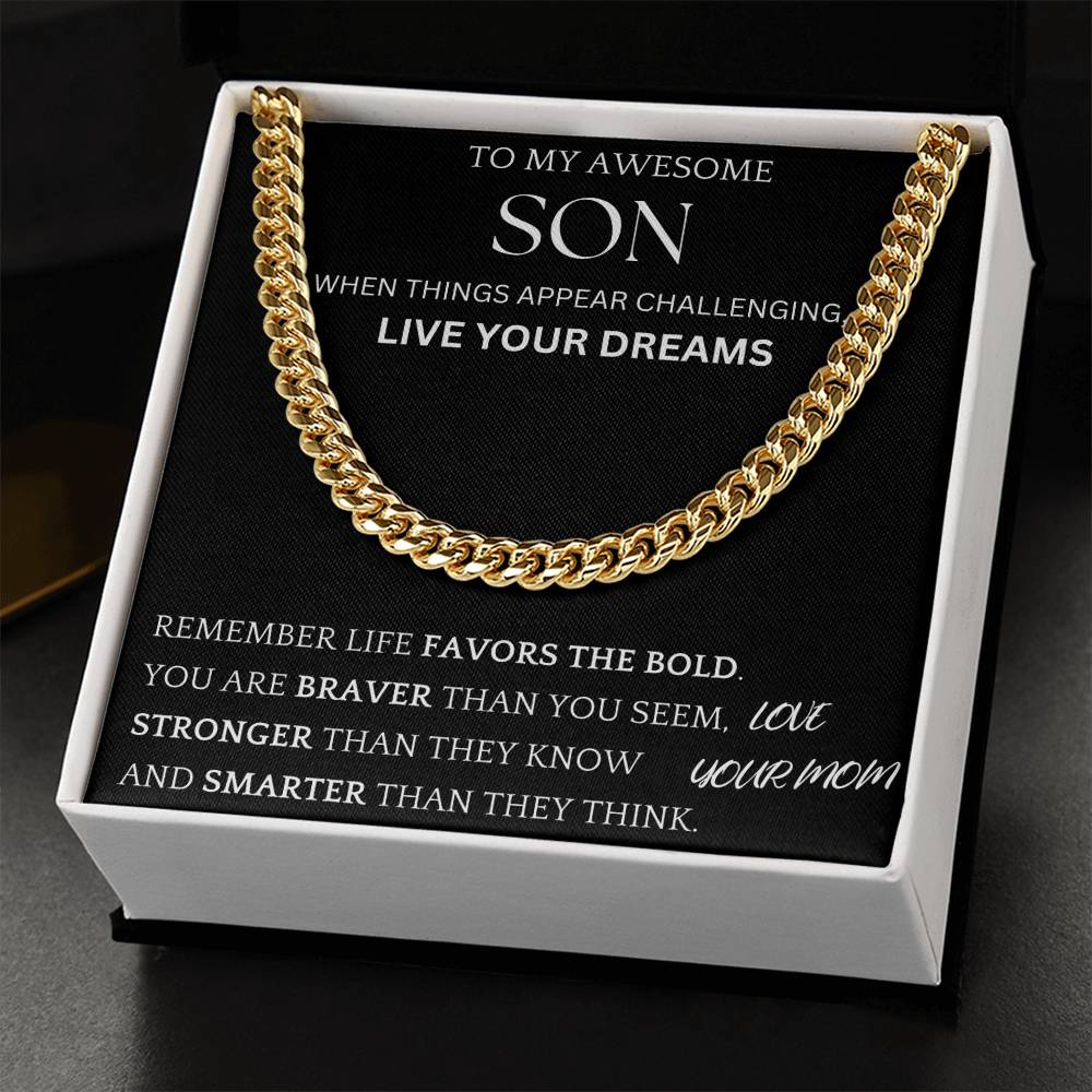 Live Your Dreams Gift For Son