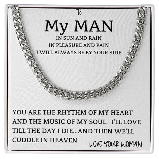 Rhythm Heart Cuban Chain Gift For Men