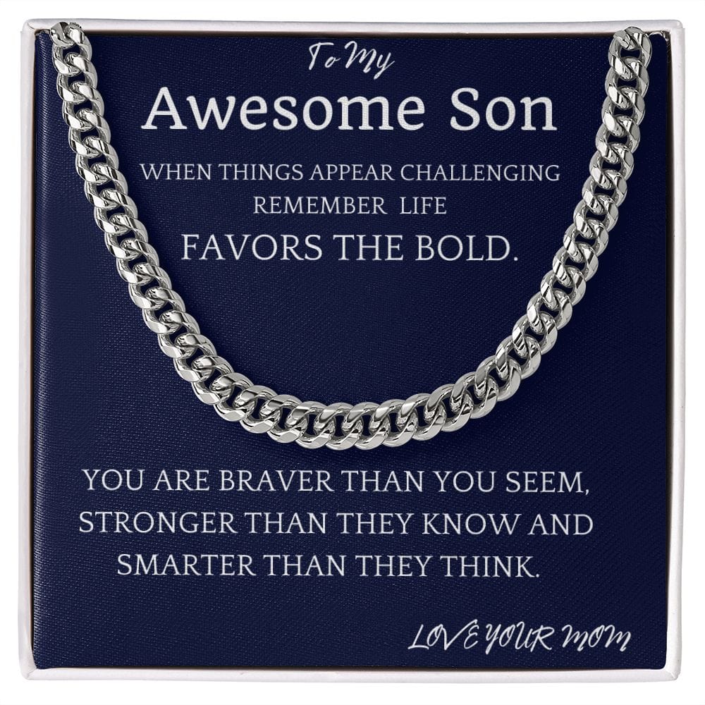 Challenging The Bold Cuban Chain Gift For Son