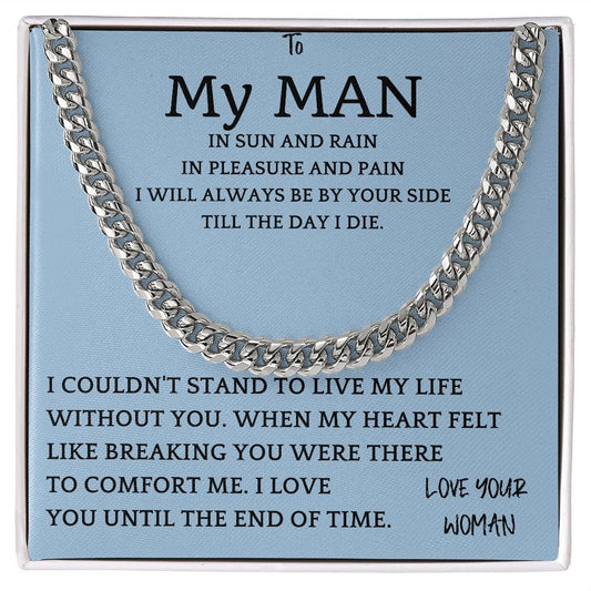 Breaking Heart Cuban Chain Gift For Men