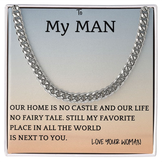 Favorite Place Cuban Chain Gift For Men