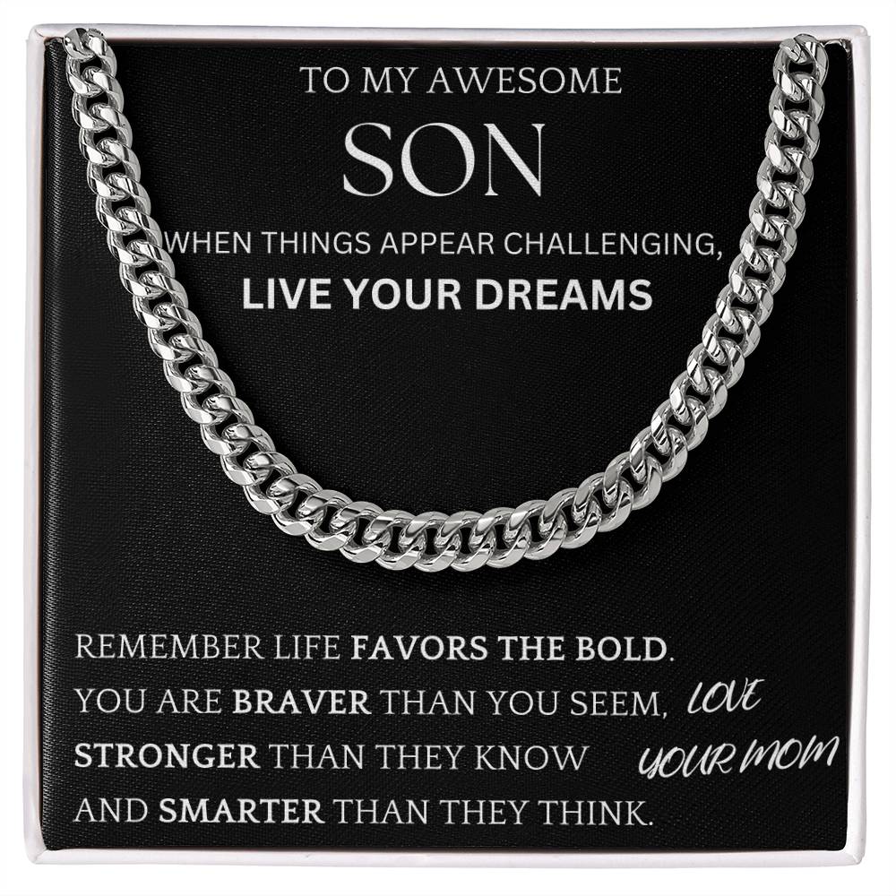 Live Your Dreams Gift For Son