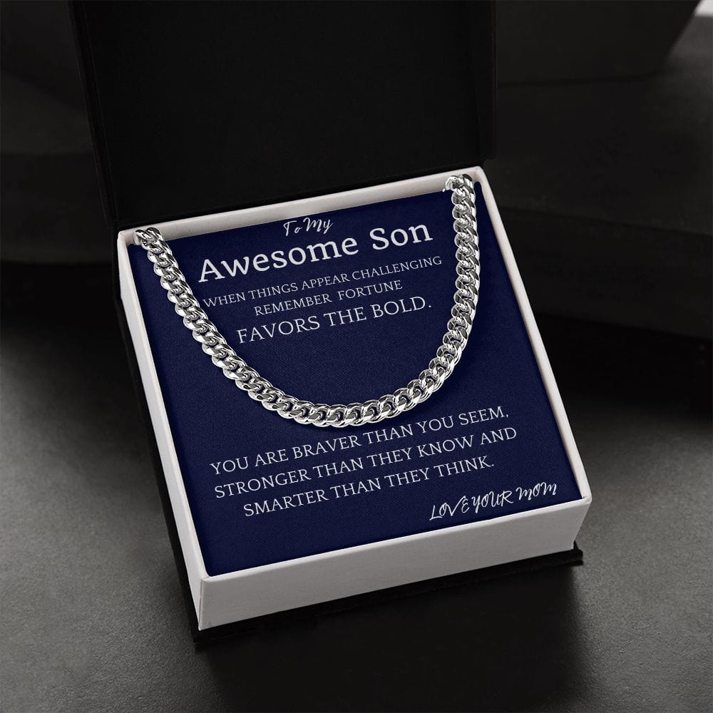 Bold Fortune Cuban Chain Gift For Son