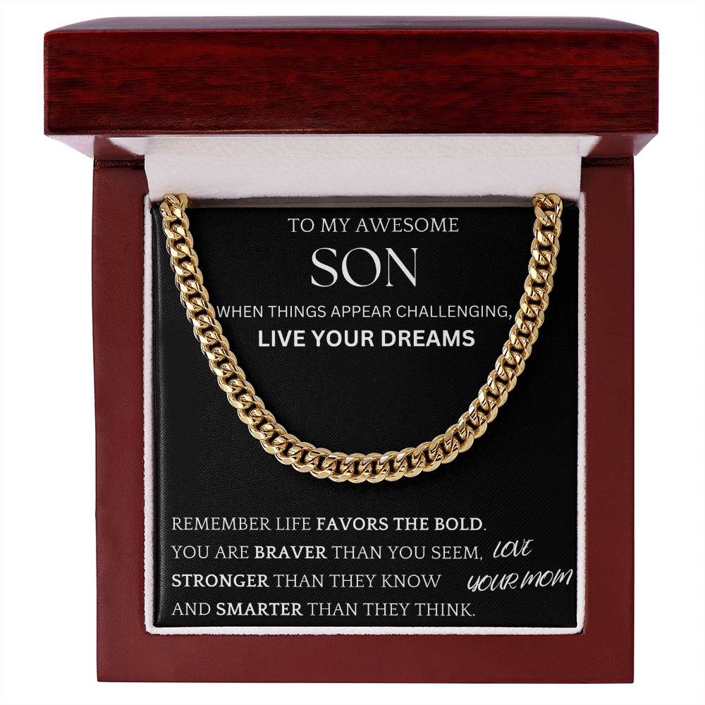 Live Your Dreams Gift For Son