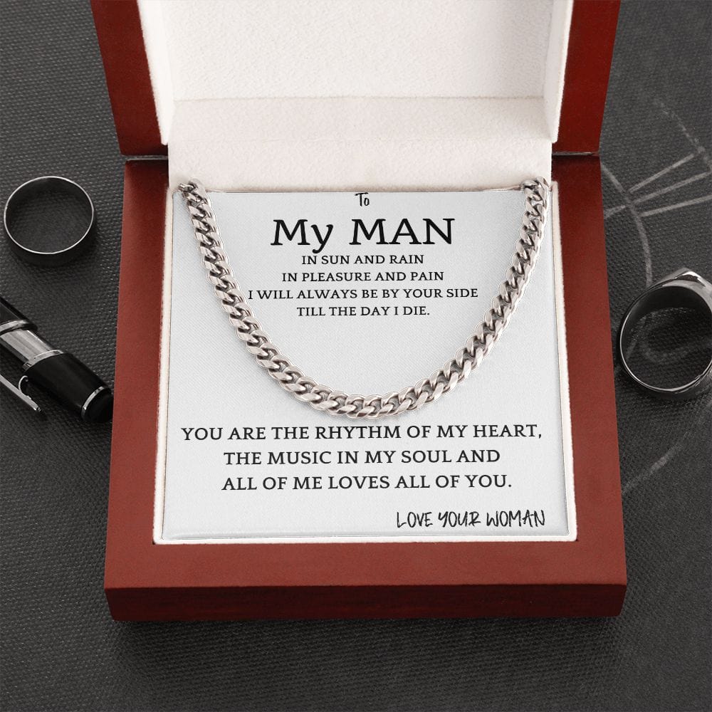 Rhythm of My Soul Cuban Chain Gift for Men