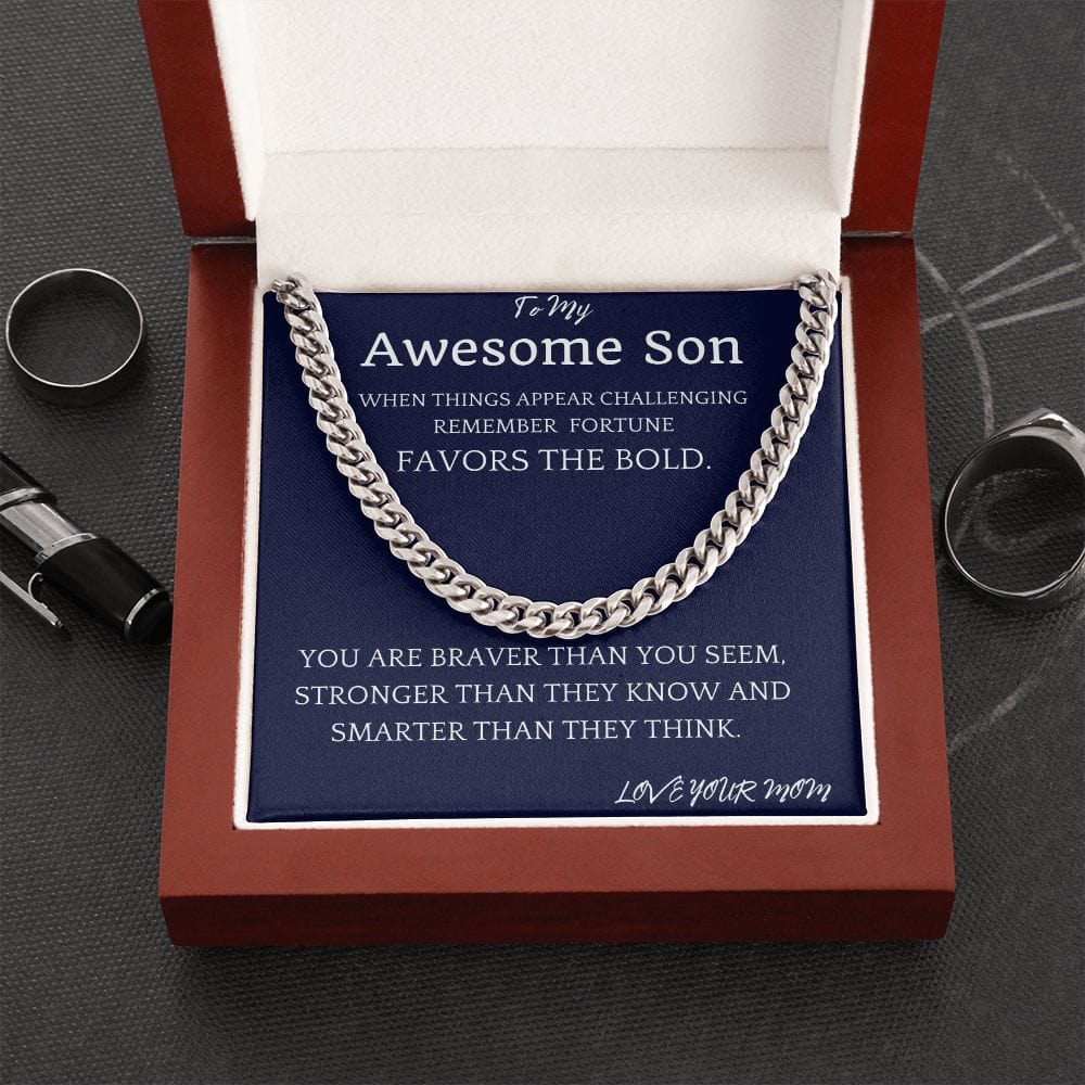 Bold Fortune Cuban Chain Gift For Son