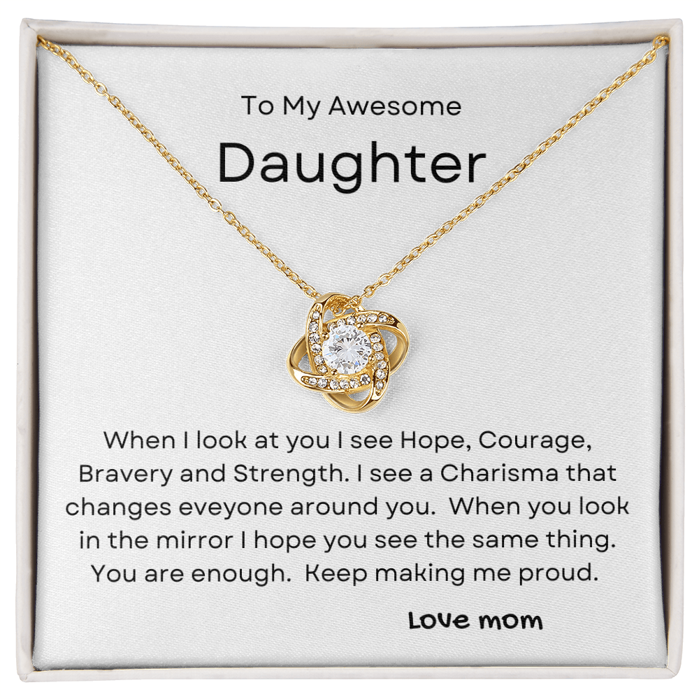 You Are Enough Necklace From Mom