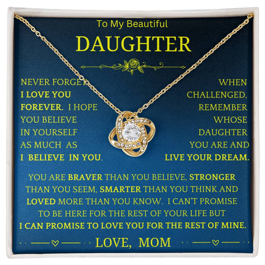 Live Your Dreams Necklace Gift For Daughter by0