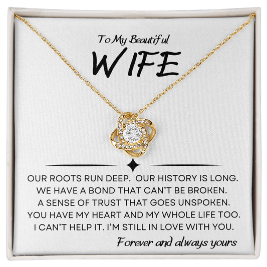 Unbroken Bond Wife Necklace