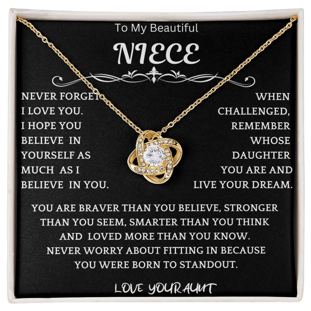 Live Your Dreams Necklace Gift For Niece