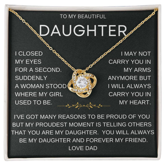 Forever Daughter Necklace Gift From Dad