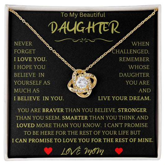 Live Your Dreams Necklace Gift For Daughter bor