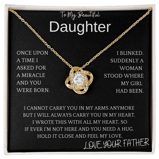 Carry In Heart Necklace Daughter Gift