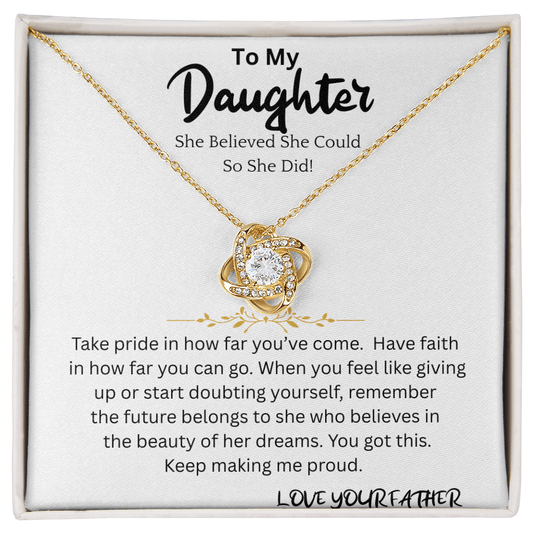 Believed She Could Necklace Gift For Daughter