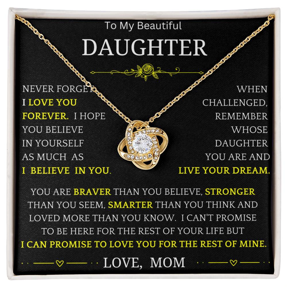 Live Your Dreams Necklace Gift For Daughter bwy3