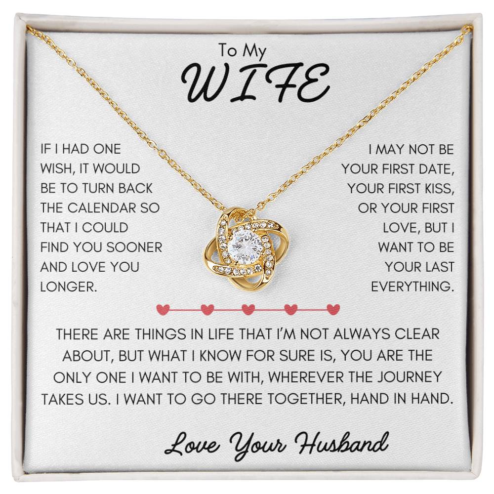 Turn Back Time Necklace Gift Wife