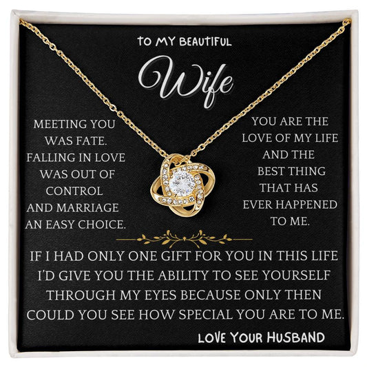 Meeting Was Fate Necklace Gift Wife