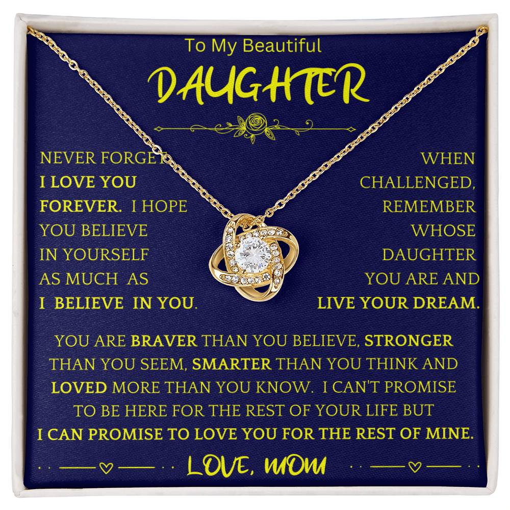Live Your Dreams Necklace Gift For Daughter ny