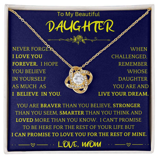 Live Your Dreams Necklace Gift For Daughter ny