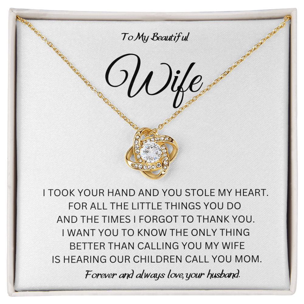 Our Children Call You Mom Wife Necklace