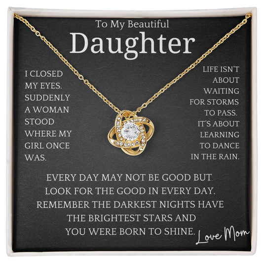 Born To Shine Necklace Gift Daughter