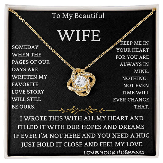 Heartfelt Wife Gift Necklace